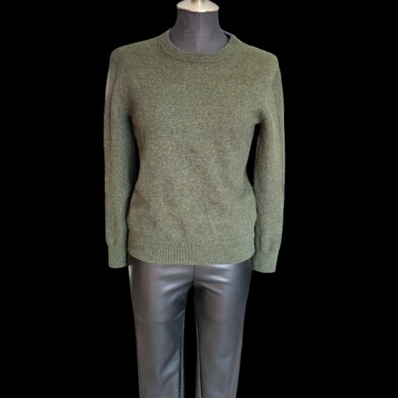 Isaac Mizrahi Luxe Merino Wool Sweater Green Sz small - Picture 2 of 10